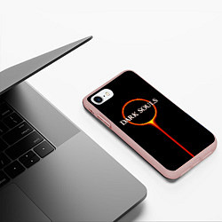 Чехол iPhone 7/8 матовый Dark Souls, цвет: 3D-светло-розовый — фото 2