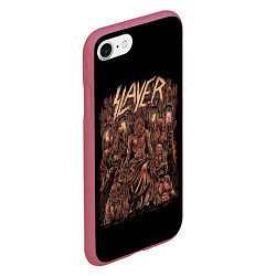 Чехол iPhone 7/8 матовый Slayer, цвет: 3D-малиновый — фото 2