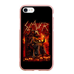 Чехол iPhone 7/8 матовый Slayer, цвет: 3D-светло-розовый