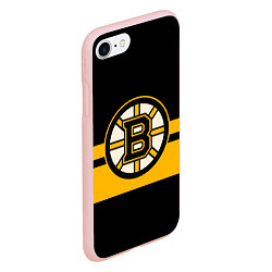 Чехол iPhone 7/8 матовый BOSTON BRUINS NHL, цвет: 3D-светло-розовый — фото 2