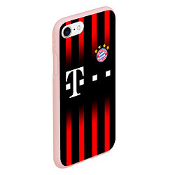 Чехол iPhone 7/8 матовый FC Bayern Munchen, цвет: 3D-светло-розовый — фото 2