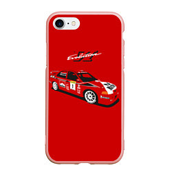 Чехол iPhone 7/8 матовый Mitsubishi Lancer Evolution VI, цвет: 3D-светло-розовый