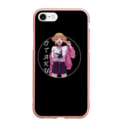 Чехол iPhone 7/8 матовый Toga Otaku, цвет: 3D-светло-розовый
