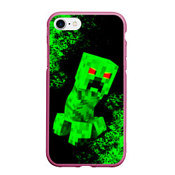 Чехол iPhone 7/8 матовый MINECRAFT CREEPER