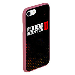 Чехол iPhone 7/8 матовый RED DEAD REDEMPTION 2, цвет: 3D-малиновый — фото 2