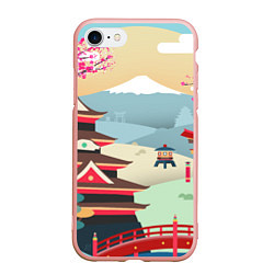 Чехол iPhone 7/8 матовый Tokyo, цвет: 3D-светло-розовый