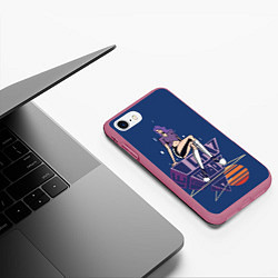 Чехол iPhone 7/8 матовый HYPA HYPA, цвет: 3D-малиновый — фото 2