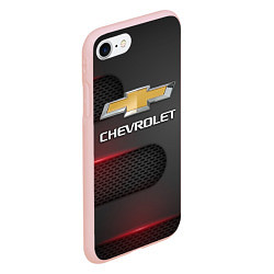 Чехол iPhone 7/8 матовый CHEVROLET, цвет: 3D-светло-розовый — фото 2