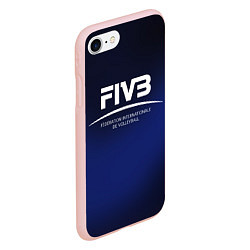 Чехол iPhone 7/8 матовый FIVB Volleyball, цвет: 3D-светло-розовый — фото 2