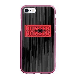 Чехол iPhone 7/8 матовый Hunter x Hunter, цвет: 3D-малиновый