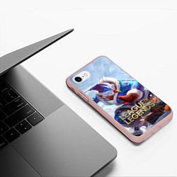 Чехол iPhone 7/8 матовый League of Legends МАСТЕР ЙИ, цвет: 3D-светло-розовый — фото 2