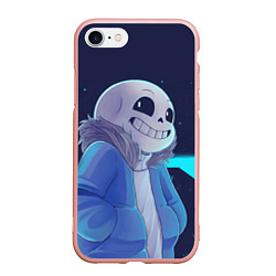 Чехол iPhone 7/8 матовый UNDERTALE, цвет: 3D-светло-розовый