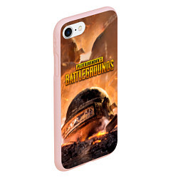 Чехол iPhone 7/8 матовый PlayerUnknowns Battlegrounds, цвет: 3D-светло-розовый — фото 2