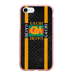 Чехол iPhone 7/8 матовый Gachi Gucci, цвет: 3D-светло-розовый