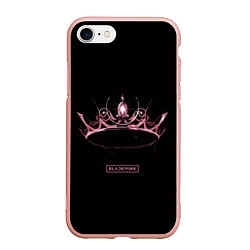 Чехол iPhone 7/8 матовый BLACKPINK- The Album, цвет: 3D-светло-розовый