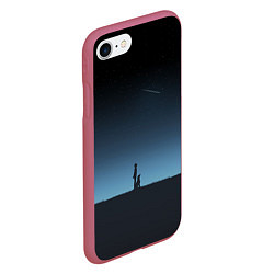 Чехол iPhone 7/8 матовый ДРУГ ЧЕЛОВЕКА, цвет: 3D-малиновый — фото 2
