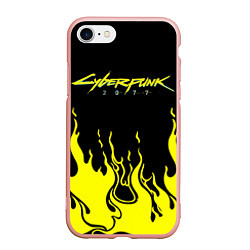 Чехол iPhone 7/8 матовый CYBERPUNK 2077