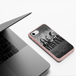 Чехол iPhone 7/8 матовый Нирвана, цвет: 3D-светло-розовый — фото 2
