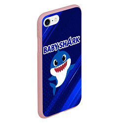 Чехол iPhone 7/8 матовый BABY SHARK БЭБИ ШАРК, цвет: 3D-баблгам — фото 2