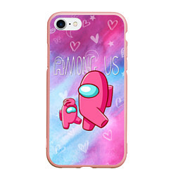 Чехол iPhone 7/8 матовый Among Us Baby Z, цвет: 3D-светло-розовый