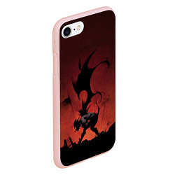 Чехол iPhone 7/8 матовый Asta demon, цвет: 3D-светло-розовый — фото 2