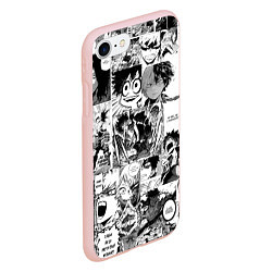 Чехол iPhone 7/8 матовый Моя геройская академия, цвет: 3D-светло-розовый — фото 2