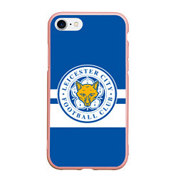 Чехол iPhone 7/8 матовый LEICESTER CITY, цвет: 3D-светло-розовый