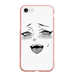 Чехол iPhone 7/8 матовый Ахегао, цвет: 3D-светло-розовый