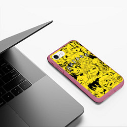 Чехол iPhone 7/8 матовый AHEGAO, цвет: 3D-малиновый — фото 2