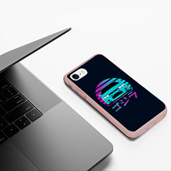 Чехол iPhone 7/8 матовый Skyline R33, цвет: 3D-светло-розовый — фото 2
