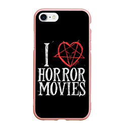 Чехол iPhone 7/8 матовый I Love Horror Movies