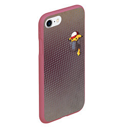 Чехол iPhone 7/8 матовый Покемон, цвет: 3D-малиновый — фото 2