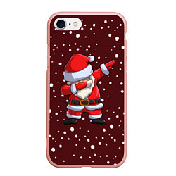 Чехол iPhone 7/8 матовый Dab-Santa, цвет: 3D-светло-розовый