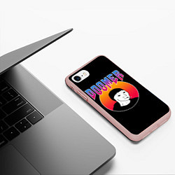 Чехол iPhone 7/8 матовый Doomer, цвет: 3D-светло-розовый — фото 2