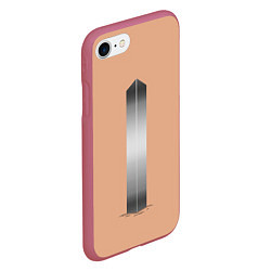 Чехол iPhone 7/8 матовый Загадочный монолит, цвет: 3D-малиновый — фото 2