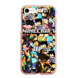 Чехол iPhone 7/8 матовый MINECRAFT