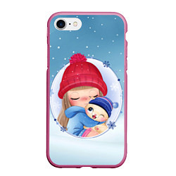 Чехол iPhone 7/8 матовый Cat&Girl