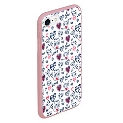 Чехол iPhone 7/8 матовый Love, цвет: 3D-баблгам — фото 2
