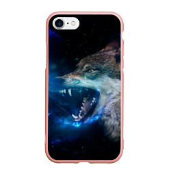 Чехол iPhone 7/8 матовый Волчара Юморит, цвет: 3D-светло-розовый
