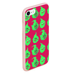 Чехол iPhone 7/8 матовый Моб Психо 100, цвет: 3D-светло-розовый — фото 2