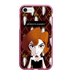 Чехол iPhone 7/8 матовый Queens Gambit Ход Королевы