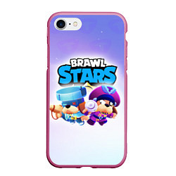Чехол iPhone 7/8 матовый Генерал Гавс - Brawl Stars, цвет: 3D-малиновый