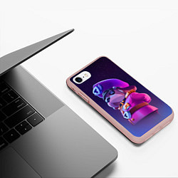 Чехол iPhone 7/8 матовый ГЕНЕРАЛ ГАВС - BRAWL STARS, цвет: 3D-светло-розовый — фото 2