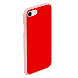 Чехол iPhone 7/8 матовый КРАСНАЯ МАСКА, цвет: 3D-светло-розовый — фото 2