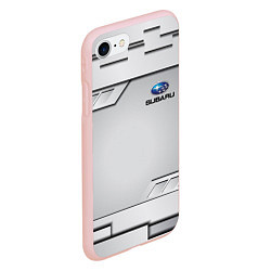 Чехол iPhone 7/8 матовый SUBARU СУБАРУ, цвет: 3D-светло-розовый — фото 2