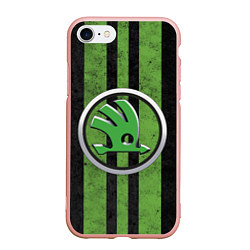 Чехол iPhone 7/8 матовый Skoda Green Logo Z