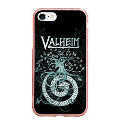Чехол iPhone 7/8 матовый Valheim, цвет: 3D-светло-розовый