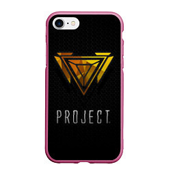 Чехол iPhone 7/8 матовый Project, цвет: 3D-малиновый