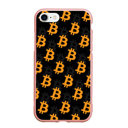 Чехол iPhone 7/8 матовый БИТКОИН BITCOIN