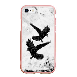 Чехол iPhone 7/8 матовый Gothic crows